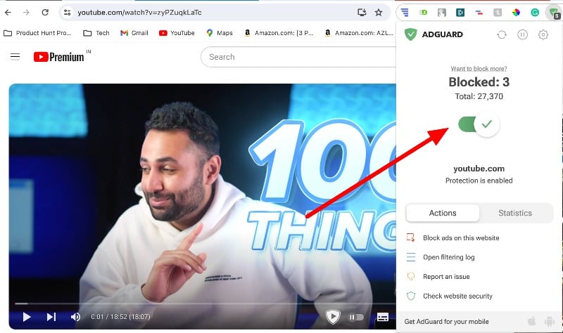 desativar bloqueador de anúncios