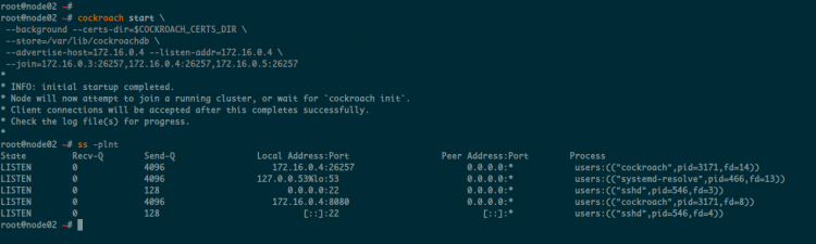 Avvia CockroachDB Secure Cluster