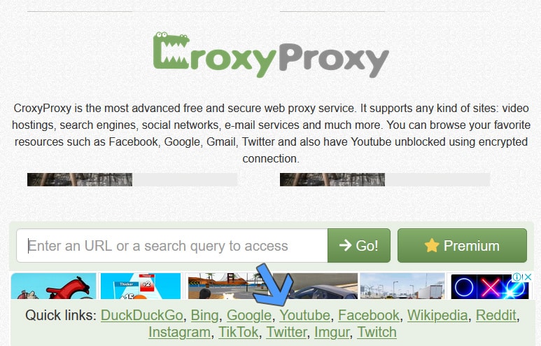 Croxproxy Youtube para ver videos