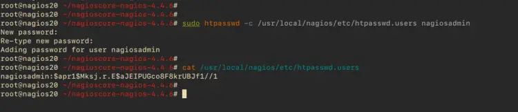 Erstellen des Nagios-Admin-Benutzers