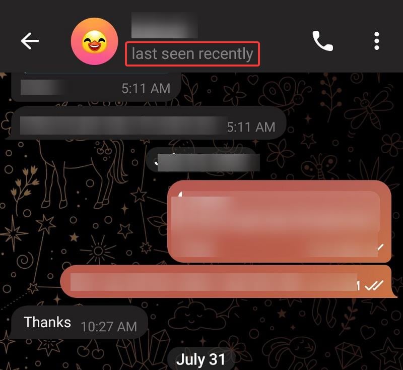 zuletzt vor kurzem auf telegram gesehen
