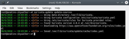 suricata-updateの実行