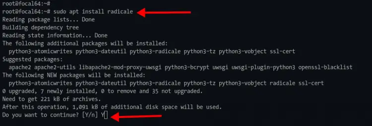 Instalar Calendário Radicale no Ubuntu