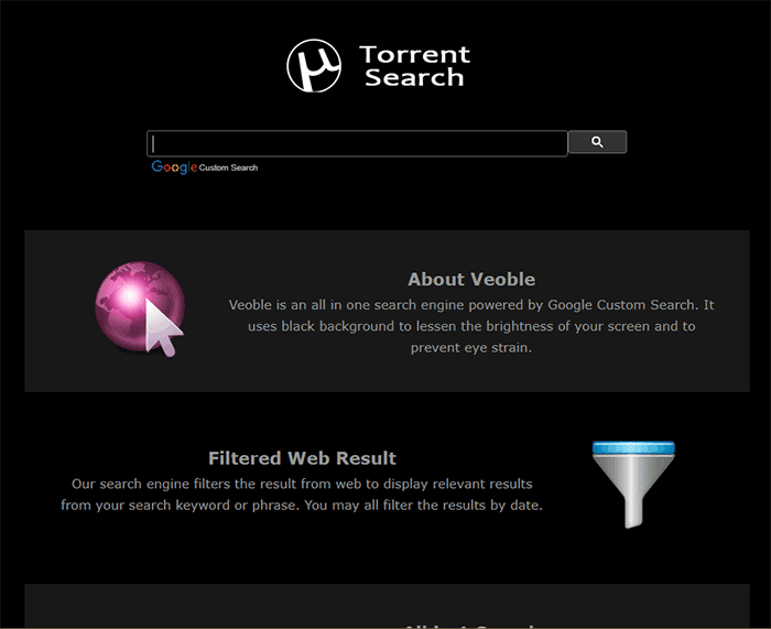 Veoble Альтернативы Torrentz2.eu