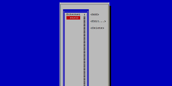 Sélectionner l'interface réseau