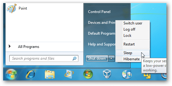 Windows 7 Herunterfahren