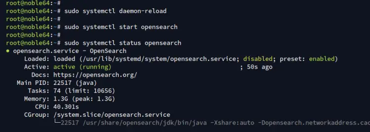 verificar serviço opensearch