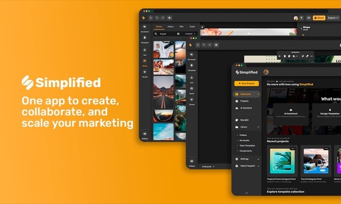 outil de conception de contenu et de marketing simplifié