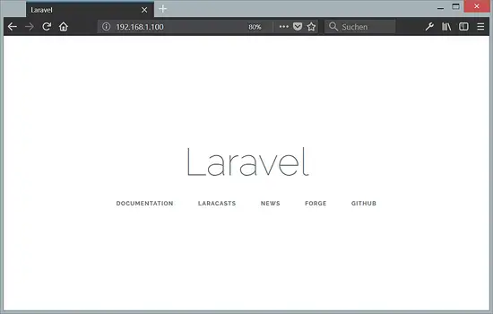 Laravel instalado en Ubuntu 18.04 LTS