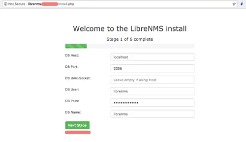 Imposta i dettagli del database