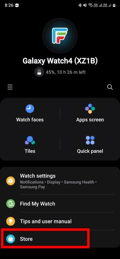 regarder une vidéo youtube sur une montre galaxy