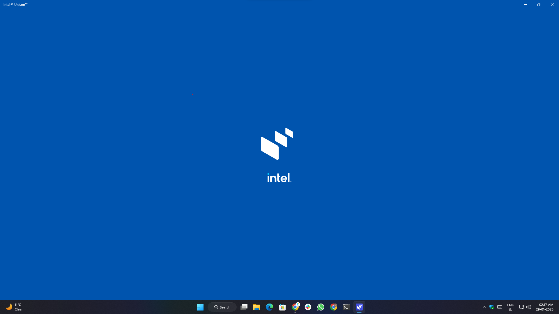visión general de la aplicación intel unison, configuración y características - pantalla de inicio