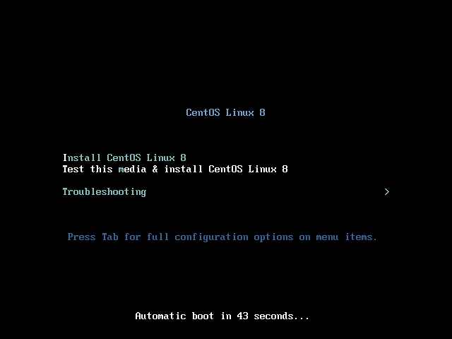 Inicializar a partir do DVD ou ISO do CentOS