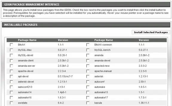 Gestion des Paquets GDSN