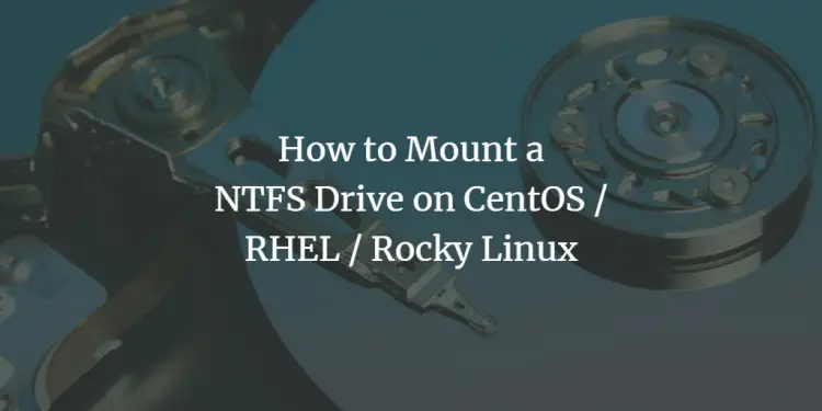 RHELでのNTFSマウント