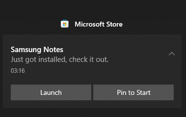 Samsung Notes установлены