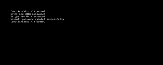 Imposta la password di root