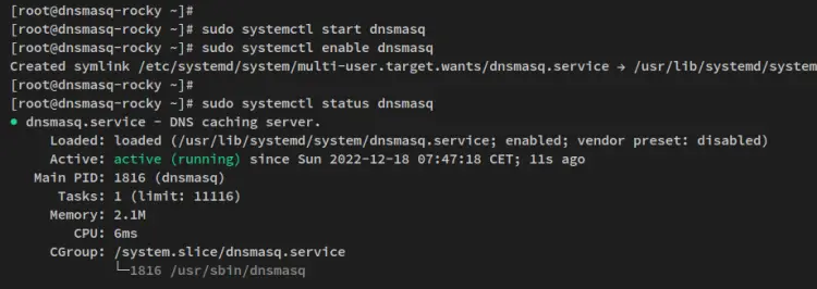 verificar dnsmasq