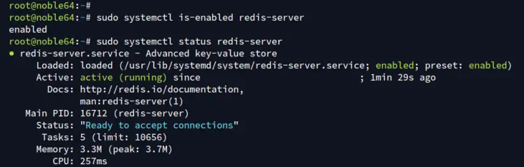 verificar redis
