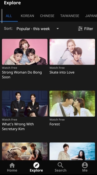 melhor aplicativo de drama coreano