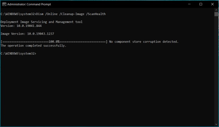 verificação dism completa windows
