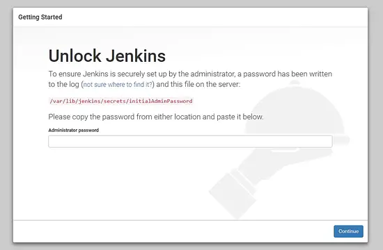 Déverrouiller Jenkins