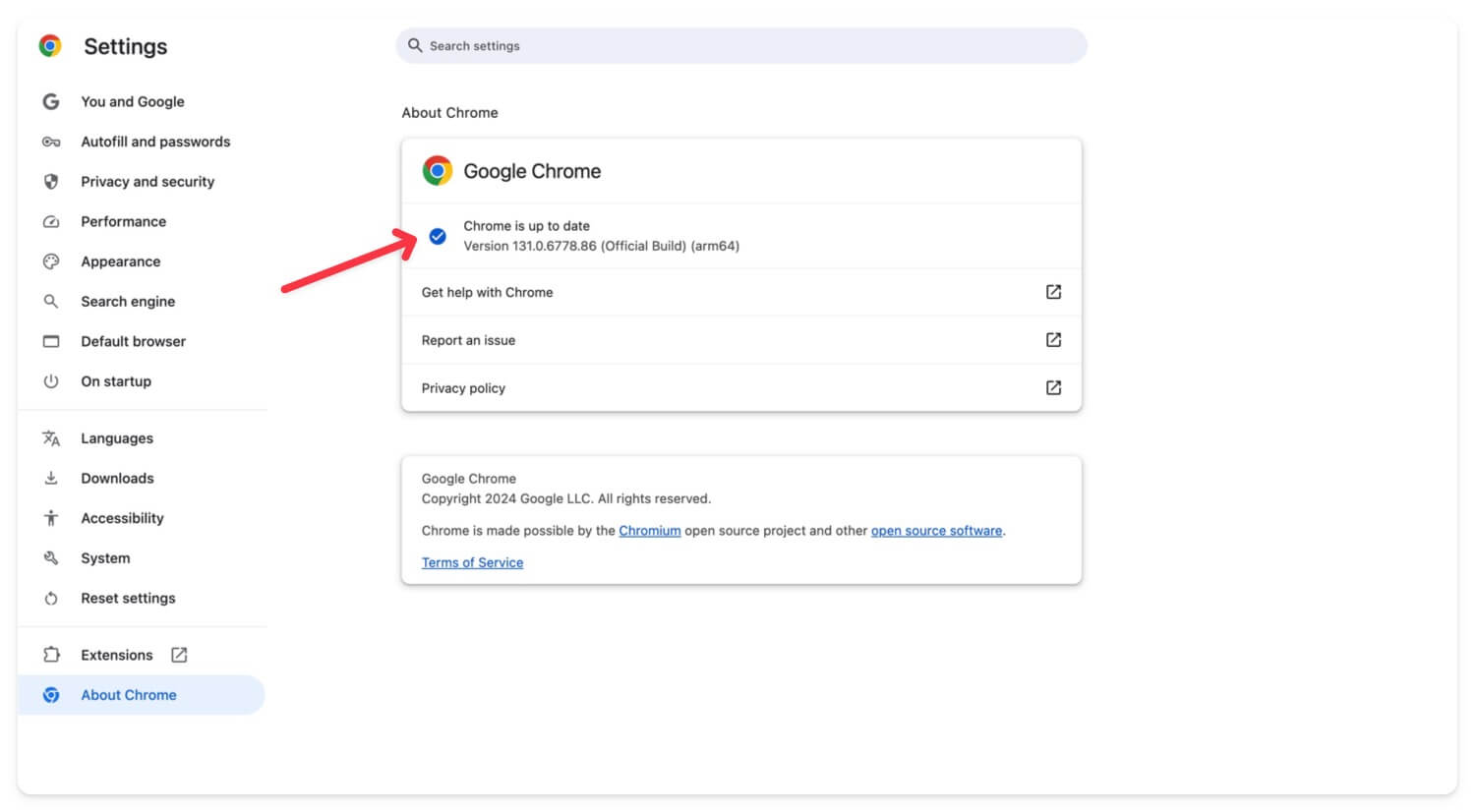 aggiorna google chrome