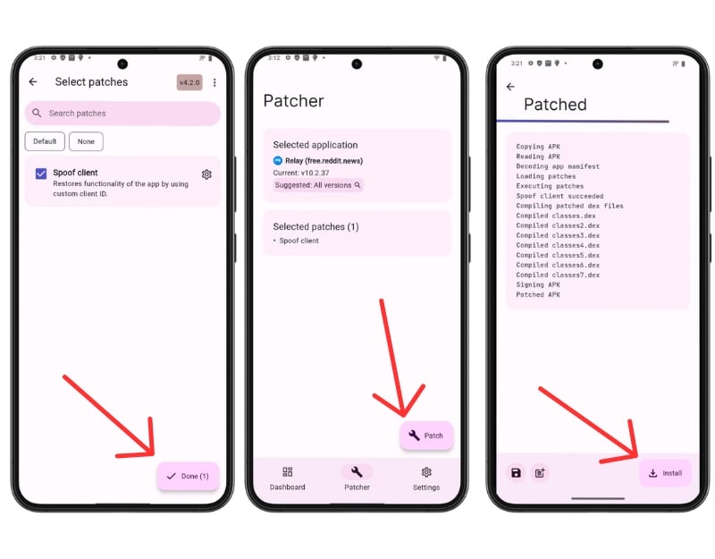 installa l'app