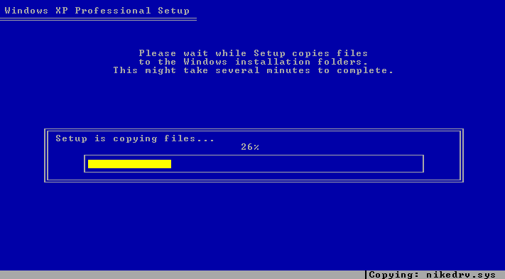 Windows XPインストール
