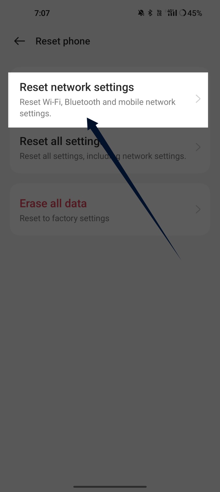 restablecer configuración de red