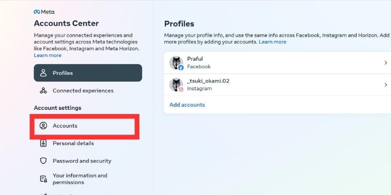 come scollegare facebook e instagram utilizzando il web di instagram 4