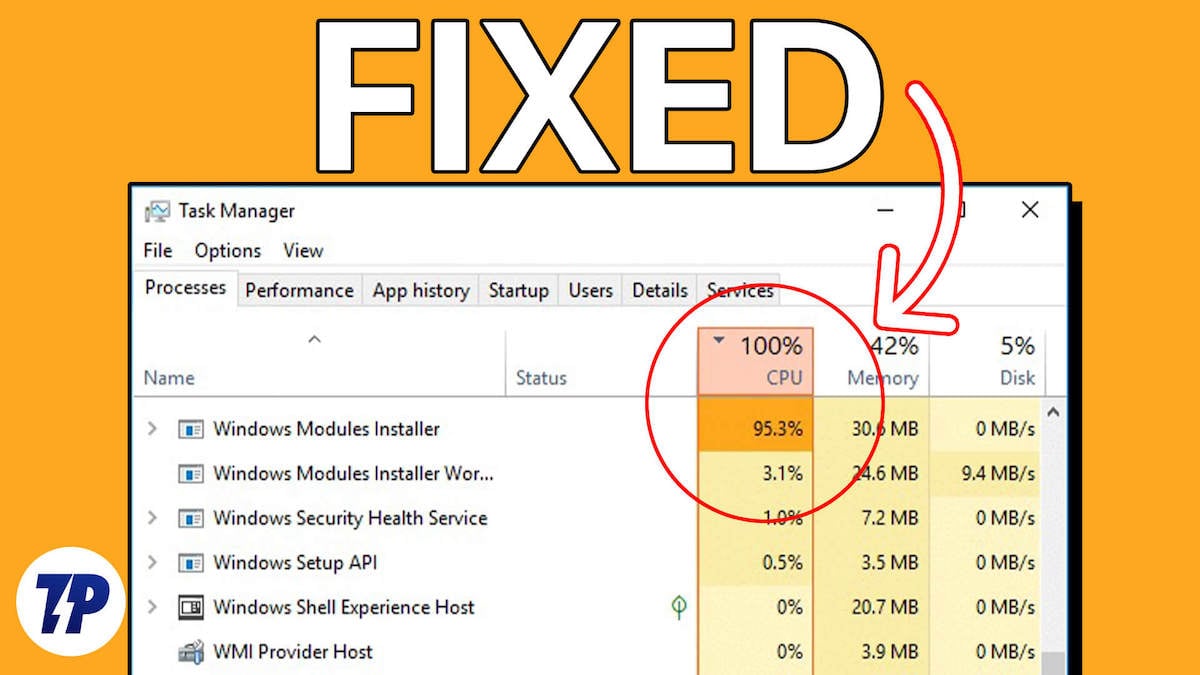utilisation élevée du cpu par le windows modules installer worker résolu