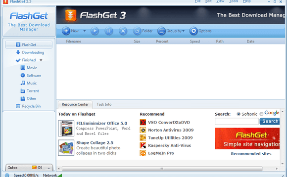 FlashGet 다운로드 관리자