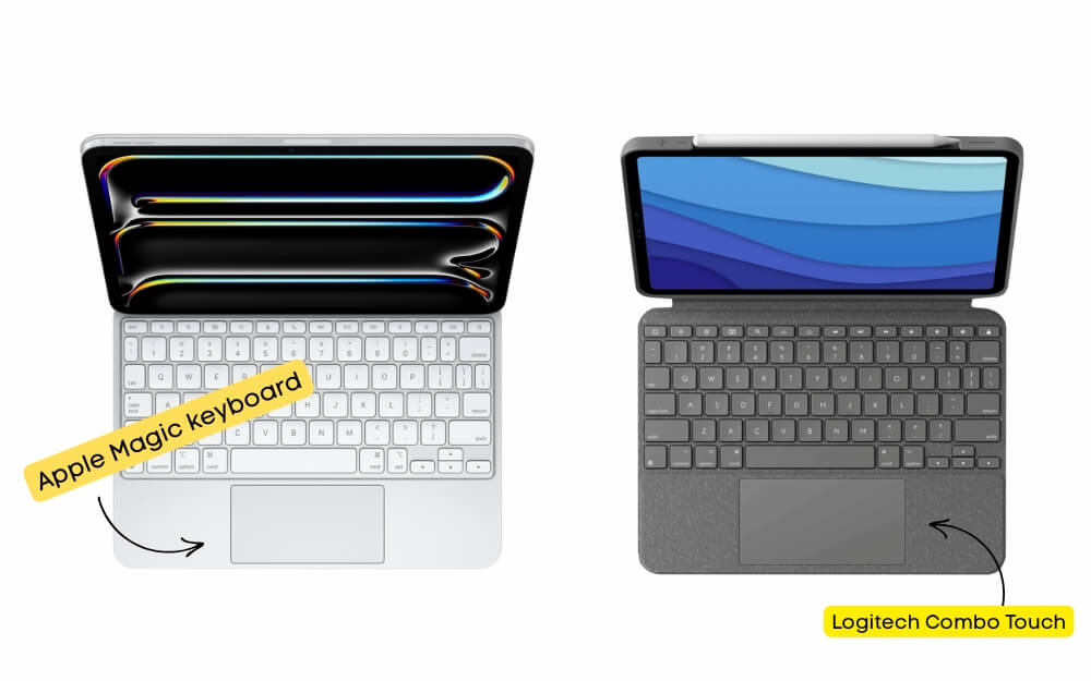 apple magic keyboard vs logitech combo touch