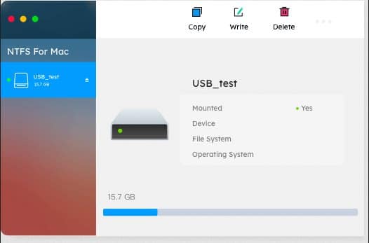 EaseUS NTFS para MAC