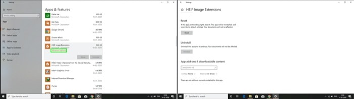 come abilitare il supporto e aprire file heif e hevc su windows 10 - come risolvere le estensioni heif e hevc che non funzionano su windows 10 4