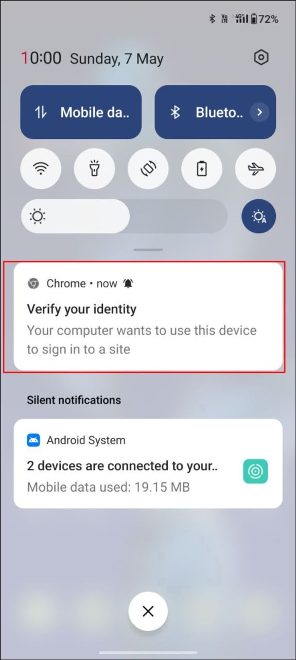 подтвердите вашу личность с помощью passkey