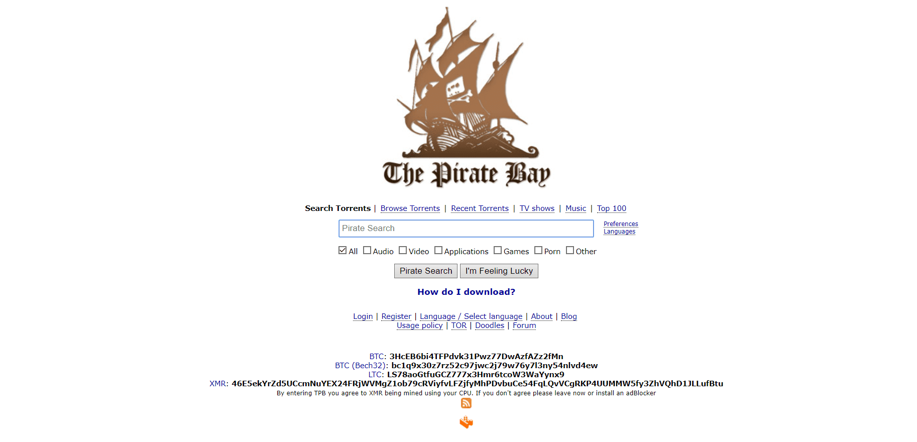 The Pirate bay - Meilleurs Sites de Torrent