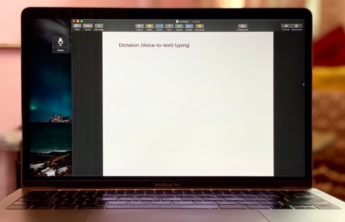 dictée (saisie vocale) sur mac