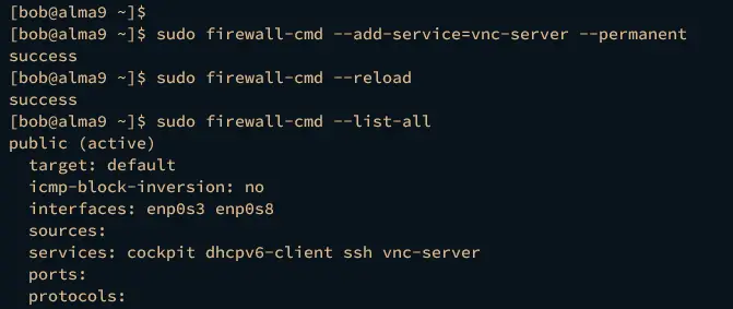 firewalldの設定