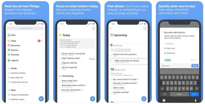 AndroidおよびiOS向けの最高のTo-Doおよびリマインダーアプリ - Wunderlistの代替Things 3