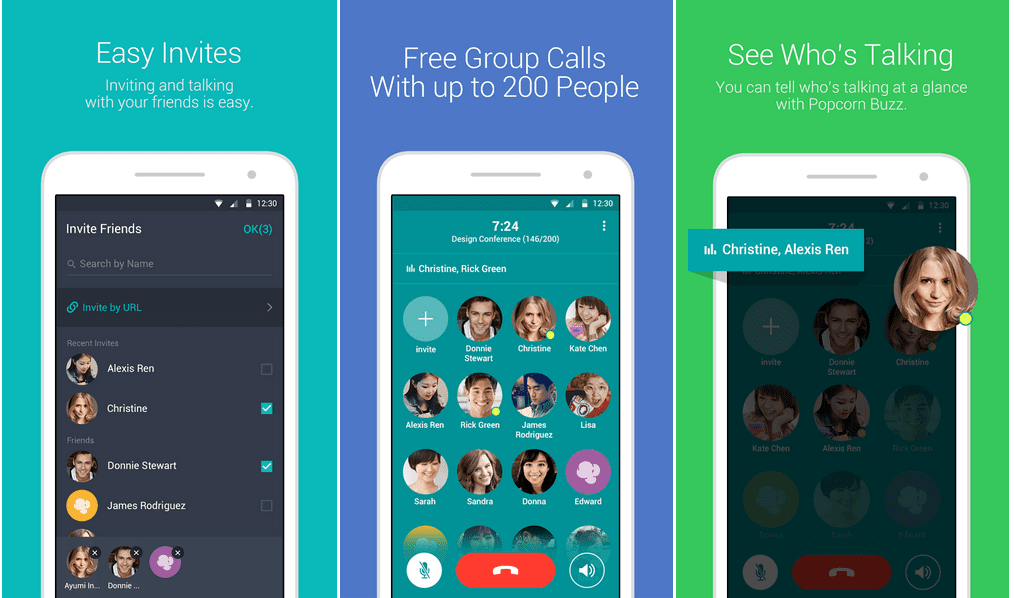 Lines neue Gruppenanruf-App Popcorn Buzz für Android-Smartphones und -Tablets gestartet