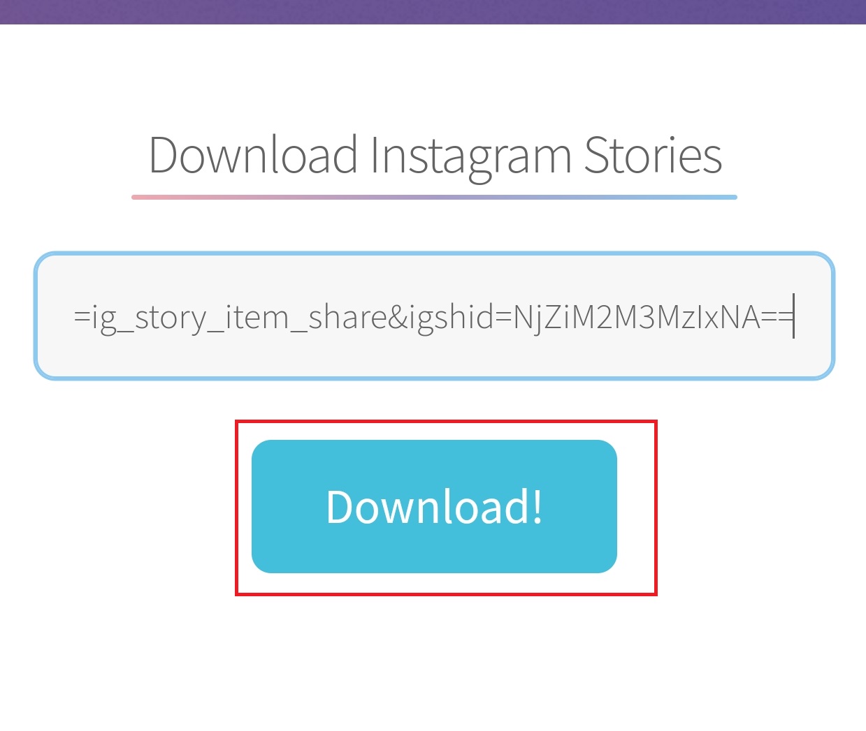 story save download