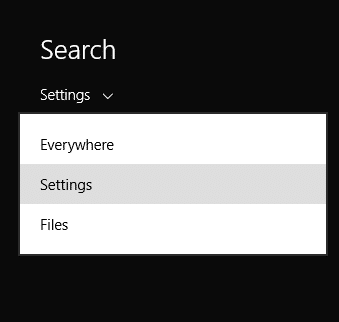 Einstellungen suchen Windows 8 Such-Charm