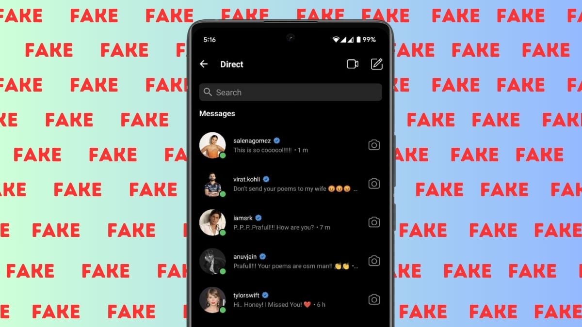 wie man gefälschte instagram dm chats macht?