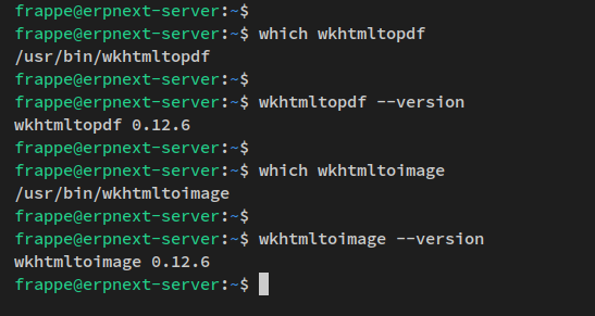 verify wkhtmltopdf