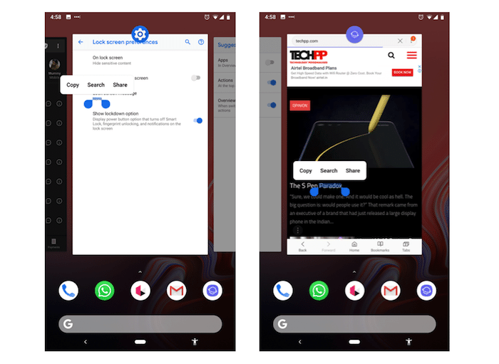 10 fonctionnalités cachées sur android pie 9 pour une expérience encore plus douce - copie multitâche android pie