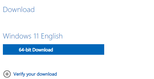 Botão de Download do Windows 11