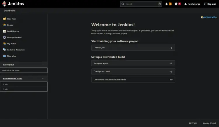 Jenkins Web UIへのアクセス