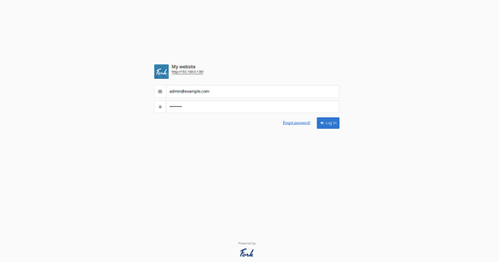 Accesso alla dashboard di amministrazione